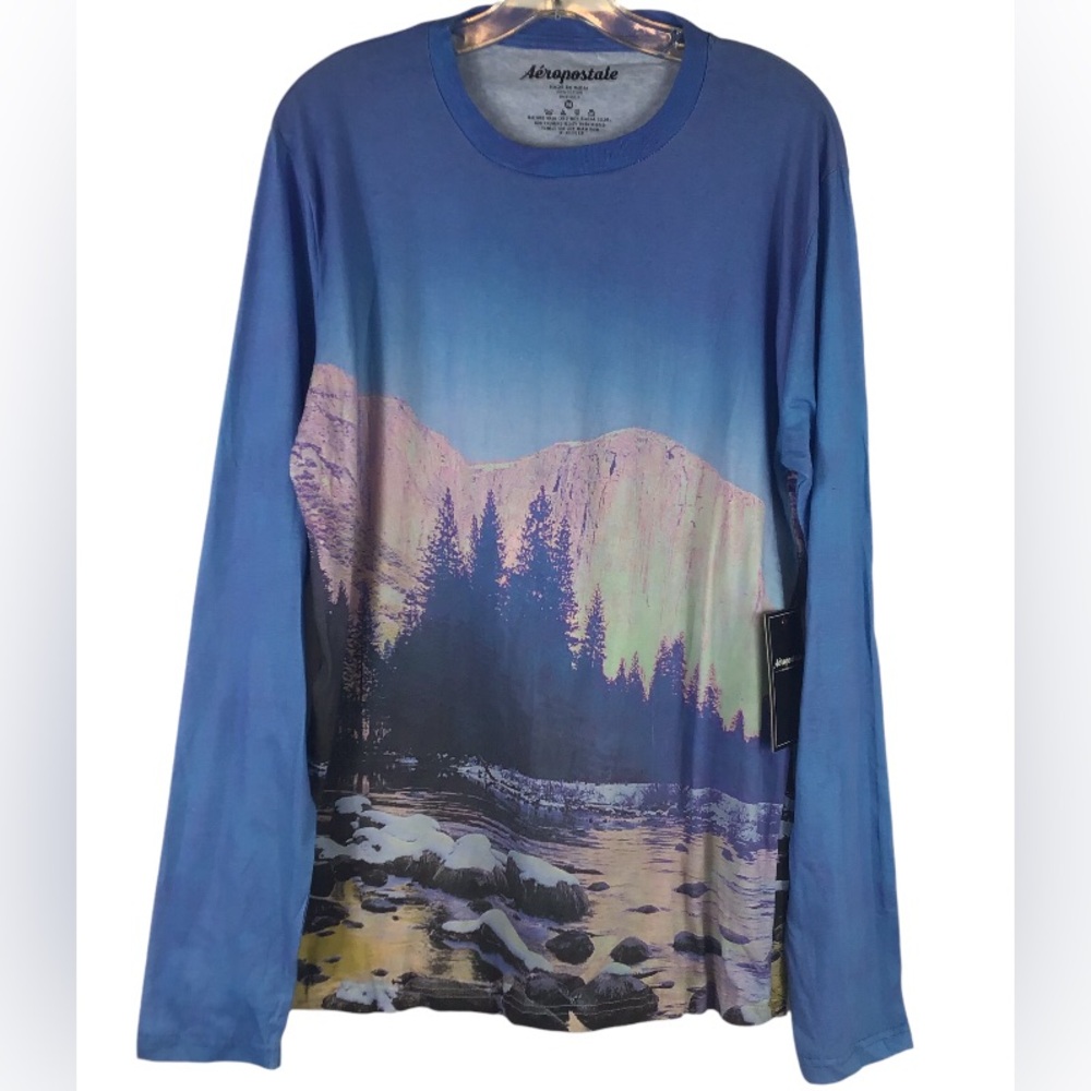 Aeropostale Men’s Blue Long Sleeve Crewneck
